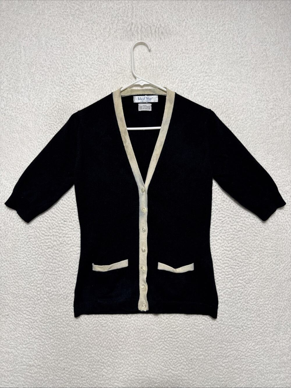 VTG Isle of Skye 100% pure cashmere cardigan sweater Women’s Size 38/M